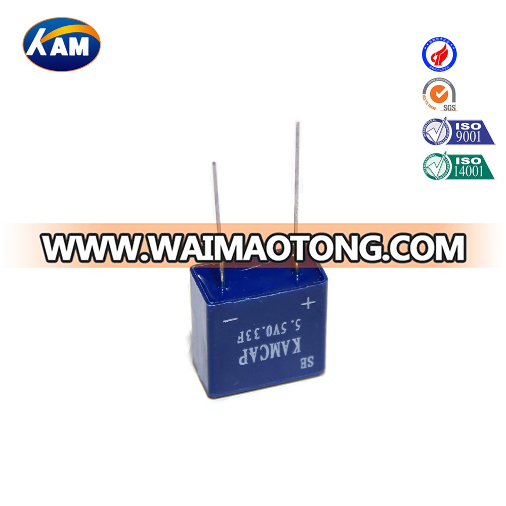 0.33f 5.5V 5.0V Combined Series & Entire Sealing Series Super Capacitor