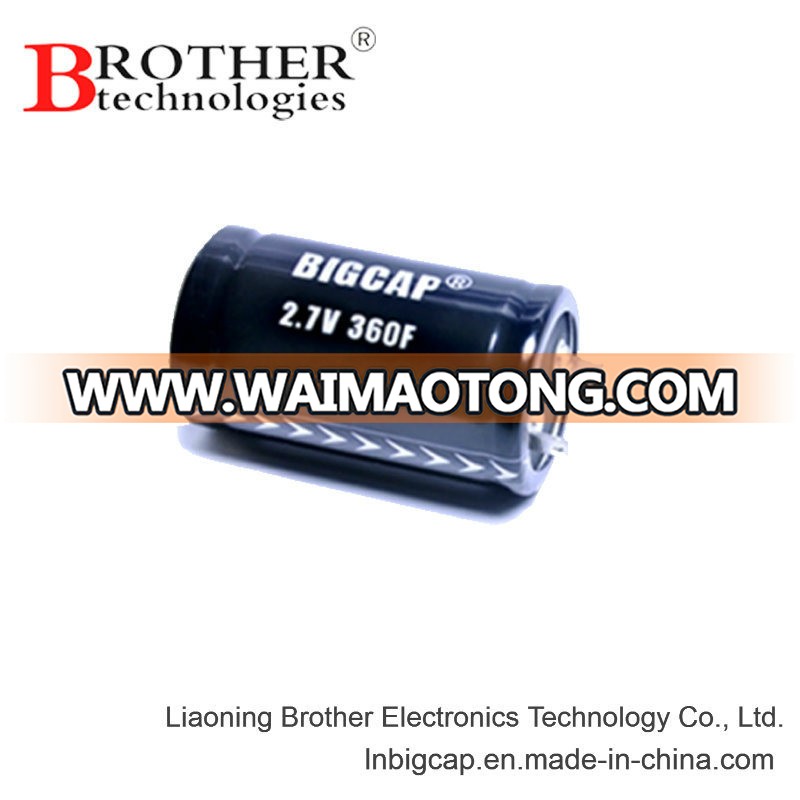 High Power&Ultr-Low ESR 2.7V 360f Farad Capacitor