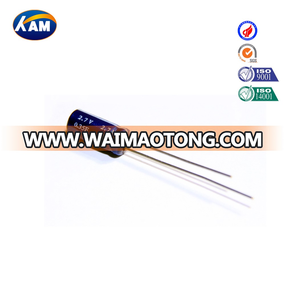 Radial Kamcap Super Capacitor for 2.7V 0.35f